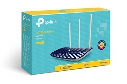 TP-LINK Router de Doble Banda Ac750, 433 Mbps en 5 Ghz y 300 Mbps en 2.4 Ghz