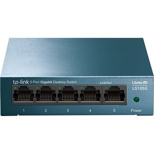 TP-LINK Switch No Administrable de 5 Puertos Gigabit 10/100/1000.