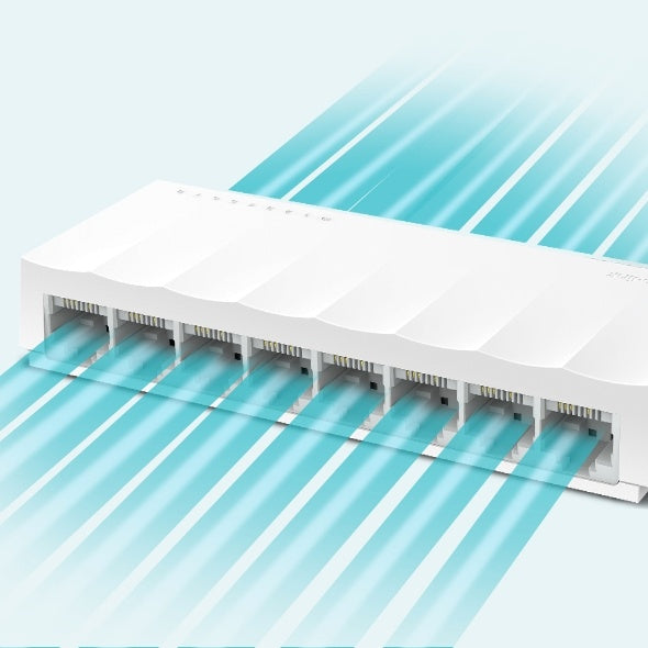 TP-LINK Switch No Administrable de 8 Puertos Fast Ethernet 10/100.