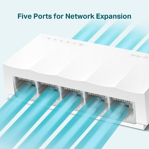 TP-LINK Switch No Administrable de 5 Puertos Fast Ethernet 10/100.