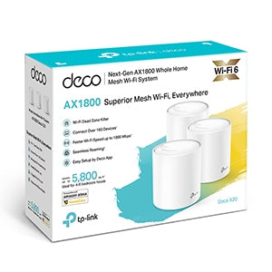 TP-LINK Deco X20 Banda Dual 802.11ax 1.76gbit/s Punto de Acceso Inalámbrico - 5ghz, 2.40GHZ - 2 X Antena(s) Interna - Interno - Tecnología Mimo - 2 X Red (rj-45) - Gigabit Ethernet - de Escritorio - 3