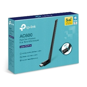 TP-LINK Adaptador USB Inalámbrico de Alta Ganancia doble Banda Ac600