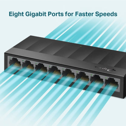 TP-LINK Switch No Administrable de 8 Puertos Gigabit 10/100/1000.