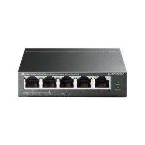 TP-LINK Switch de Escritorio de 5 Puertos a 10/100 Mbps con Poe en 4 Puertos