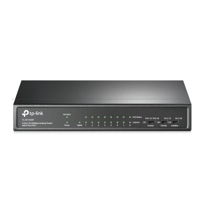 Switch TP-Link TL-SF1009P | 9 Puertos 10/100Mbps, 8 Puertos PoE+