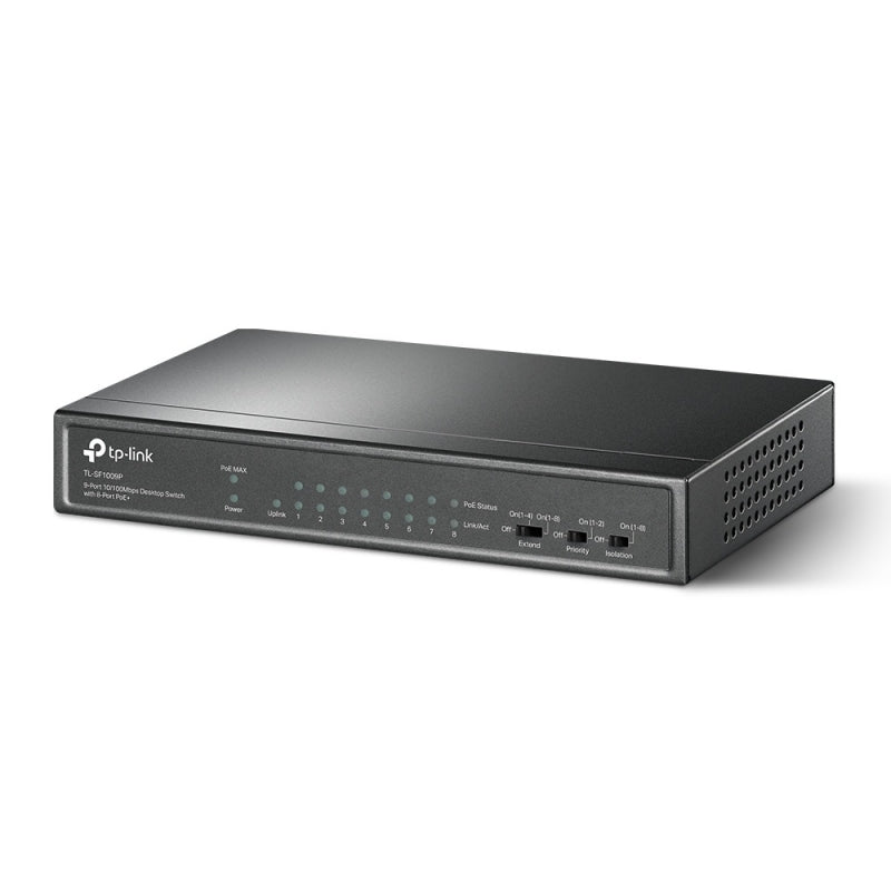 Switch TP-Link TL-SF1009P | 9 Puertos 10/100Mbps, 8 Puertos PoE+