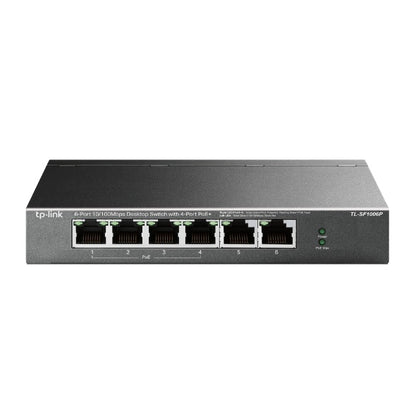 TP-LINK Switch de Escritorio de 6 Puertos a 10/100 Mbps con 4 Puertos Poe+