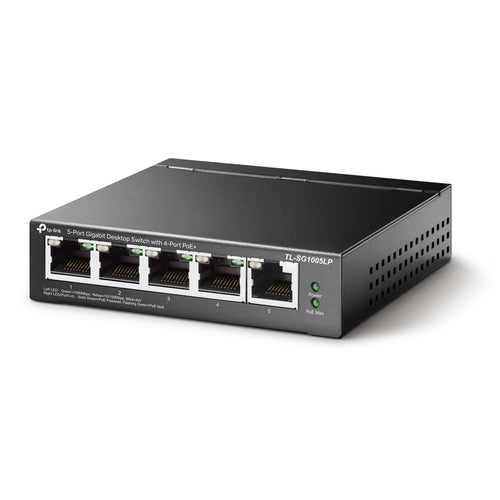 TP-LINK Switch de Escritorio Gigabit de 5 Puertos con 4 Puertos Poe+