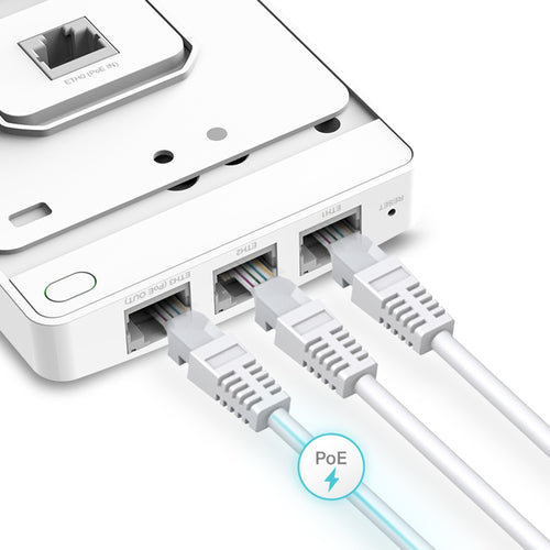 TP-LINK Access Point de Montaje para Pared, Gigabit, Doble Banda WIFI MU-MIMO Omada Ac1200