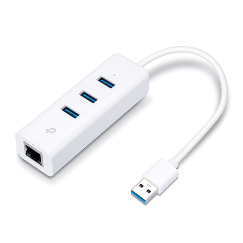 Adaptador USB TP-Link UE330 | Hub de 3 Puertos USB 3.0, Adaptador Ethernet Gigabit