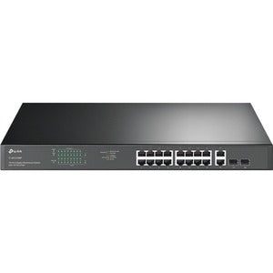 TP-LINK Switch de Montaje en Bastidor Gigabit de 18 Puertos con 16 Puertos Poe +