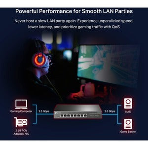Switch TP-Link TL-SG108-M2 | 8 Puertos, Multi Gigabit a 2.5G