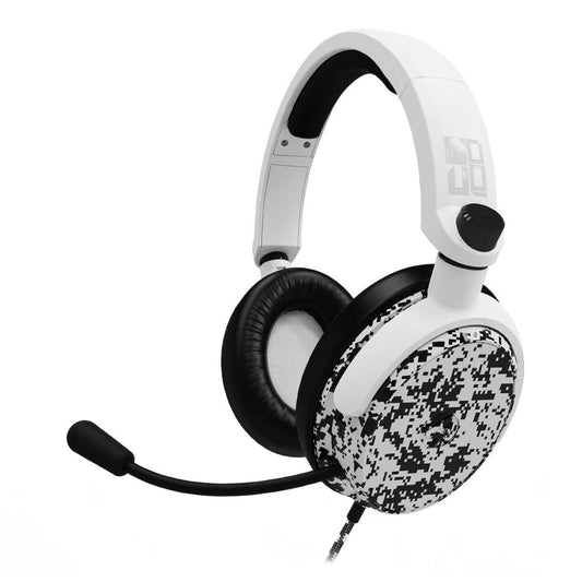 Auriculares Gamer 4Gamers C6-100CAMO-WHT-4G | Sonido Envolvente, Diseño Camo