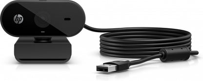 Camara Web FHD Hp 325 para Transmisión Full HD 1080 de 30 Cuadros Por Segundo con Resolución de 5mp, Rotación de 360°, Conexión USB-A de 1.5 Metros, Sistemas Operativos Compatibles: Windows 11,