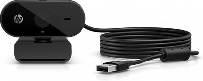 Camara Web FHD Hp 325 para Transmisión Full HD 1080 de 30 Cuadros Por Segundo con Resolución de 5mp, Rotación de 360°, Conexión USB-A de 1.5 Metros, Sistemas Operativos Compatibles: Windows 11,