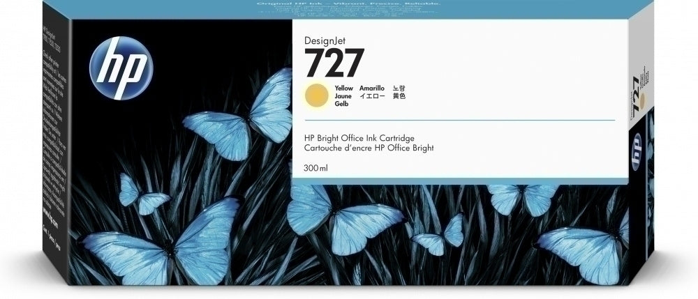 Hp 727 Amarillo 300ml Tinta Amplio Formato F9j78a