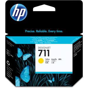 Cartucho de Tinta Hp 711 (cz132a) Inyección de Tinta - Amarillo - Original - Empaque Unitario - 1 Solamente - Inyección de Tinta - 1 Solamente
