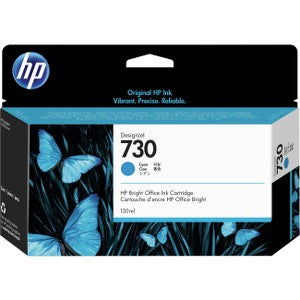 Tinta HP P2V62A | 730 Cian, 130ml Amplio Formato