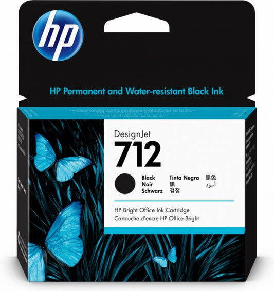Cartucho de Tinta HP 712 | Alto Rendimiento, Negro Original