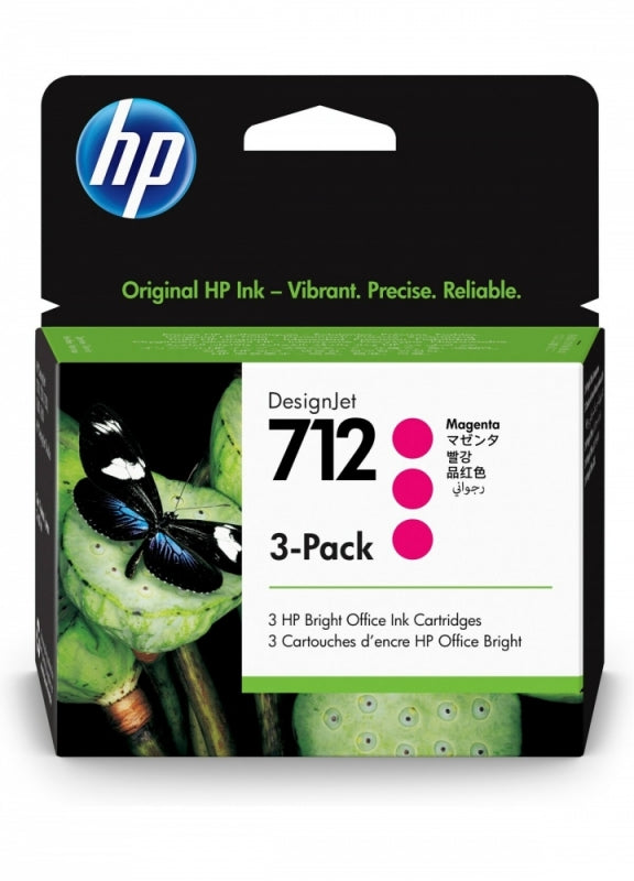 Cartucho de Tinta HP 712 | Magenta, Original - 3 Paquete