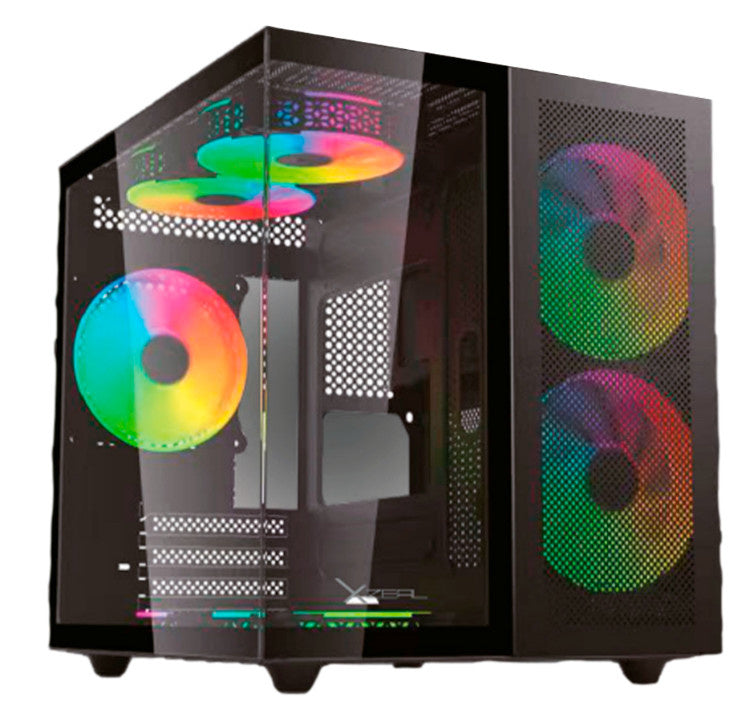 Gabinete Xzeal XZGAMC1B | M-ATX/ITX, 3 Ventiladores RGB