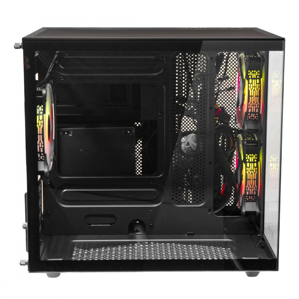 Gabinete Xzeal XZGAMC1B | M-ATX/ITX, 3 Ventiladores RGB