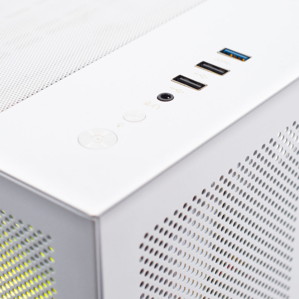 Gabinete Xzeal XZGAMC1W | M-ATX/ITX, 3 Ventiladores RGB Blancos