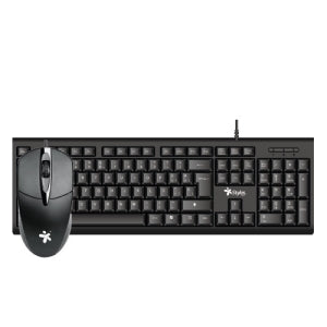 Teclado y Ratón Xzeal STPKTM4B | 105 Teclas, USB Óptico Negro
