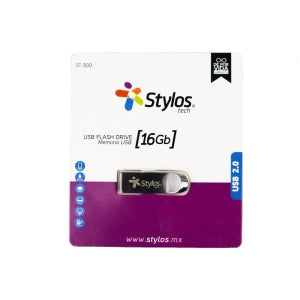 Unidad Flash Xzeal STMUS516B | 16GB, USB 2.0, Negro