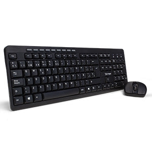 Teclado y Ratón Vorago KM-304 - Español - USB Inalámbrico Rf - 105 Tecla - USB Inalámbrico Rf - Óptico - 1600 Dpi - Multimedia Tecla(s) de Acceso Rápido - Aaa - Compatible con Workstation, Computador