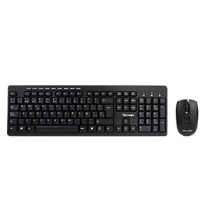 Teclado y Ratón Vorago KM-304 - Español - USB Inalámbrico Rf - 105 Tecla - USB Inalámbrico Rf - Óptico - 1600 Dpi - Multimedia Tecla(s) de Acceso Rápido - Aaa - Compatible con Workstation, Computador