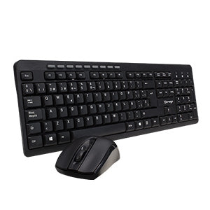 Teclado y Ratón Vorago KM-304 - Español - USB Inalámbrico Rf - 105 Tecla - USB Inalámbrico Rf - Óptico - 1600 Dpi - Multimedia Tecla(s) de Acceso Rápido - Aaa - Compatible con Workstation, Computador