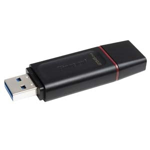 USB 3.2 Memoria Kingston 256GB Gen1 Dt Exodia (negra)