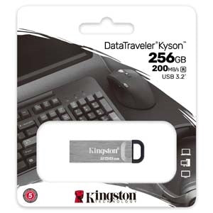 USB 3.2 Memoria Kingston 256GB Datatraveler Kyson Metalica