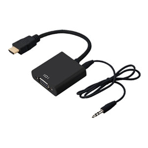 Convertidor HDMI BRobotix 110964N | Macho a VGA Hd15 Hembra, Con Audio