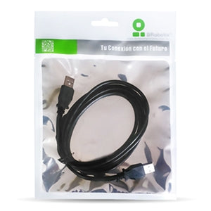 Cable USB BRobotix 206823 | Conector Tipo A Macho, 90 cm, Versión 2.0