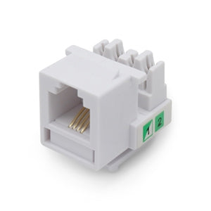 Jack RJ11 BRobotix 497837 | Cat3, Color Blanco