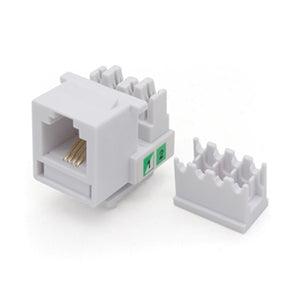Jack RJ11 BRobotix 497837 | Cat3, Color Blanco