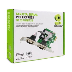 Brobotix Tarjeta Serial Db9, 2 Puertos Pci Express