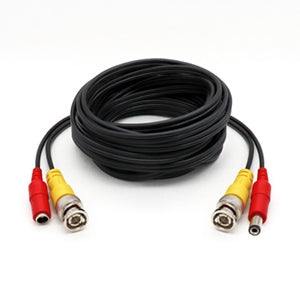 Cable CCTV BRobotix 764755 | 20 Metros, Conectores BNC Macho y Hembra de Energía
