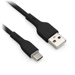 Brobotix Cable USB Tipo a - USB Tipo C, Color Negro, 1 Metro, Puntas de Acero Reforzado, Forro Pvc, Compatible con Smartphones, Tabletas y Dispositivos Portátiles.