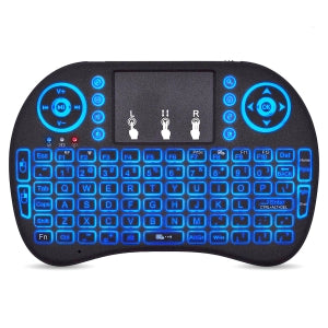 Brobotix Teclado Mini Inalámbrico, Recargable, Iluminado RGB