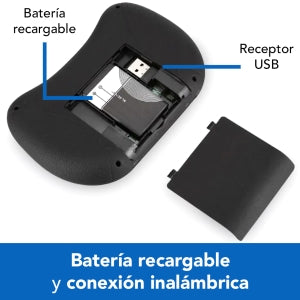 Brobotix Teclado Mini Inalámbrico, Recargable, Iluminado RGB