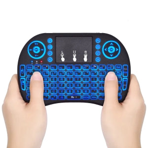 Brobotix Teclado Mini Inalámbrico, Recargable, Iluminado RGB