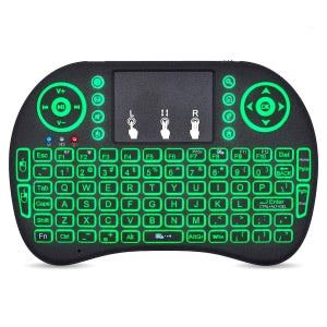 Brobotix Teclado Mini Inalámbrico, Recargable, Iluminado RGB