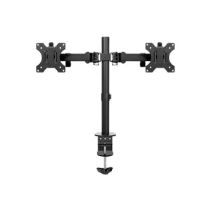 Soporte de Monitores BRobotix 963210 | 2 Brazos, Ajuste de Altura, Soporta Hasta 8kg