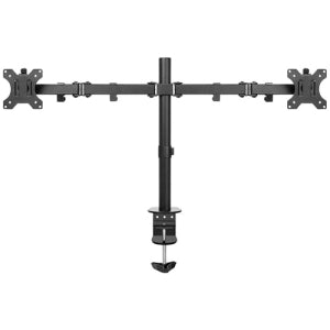 Soporte de Monitores BRobotix 963210 | 2 Brazos, Ajuste de Altura, Soporta Hasta 8kg