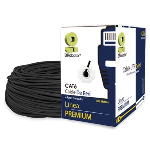 Cable UTP BRobotix 171100 | Cat6, 305 Metros para Exteriores, Doble Forro