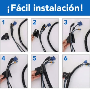Brobotix Organizador de Cables en Tubo Longitud 150 Cm