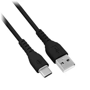 Brobotix Combo USB de Carga Rapida Cargador USB 3.0 para Pared + Cable USB Tipo C, de 1 Metro Color Negro - Adaptador Cable Corriente Alimentacion Telefono Celular - USB Version 3.0 Fast Charging